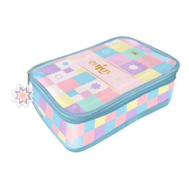 Imagem de Estojo Baú Grande PVC Cristal 1 Zíper - Enjoy