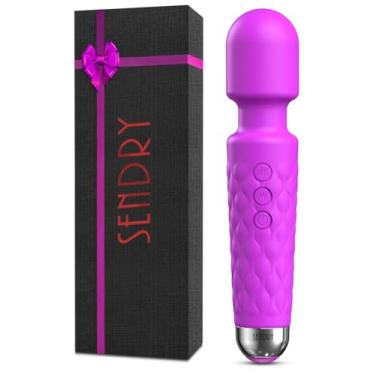 Imagem de Vibrador feminino, ponto G e brinquedo sexual, massageador de varinha de 20 modos e 8 velocidades, silencioso, impermeável, vibrador recarregável por USB, vibrador de brinquedos sexuais