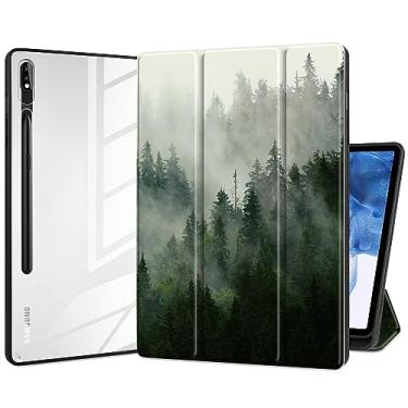 Imagem de Batianda Capa projetada para Samsung Galaxy Tab S9 Plus 12,4 polegadas modelo 2023 (SM-X810/X816/X818) com suporte para caneta S, capa de tablet à prova de choque com capa traseira transparente