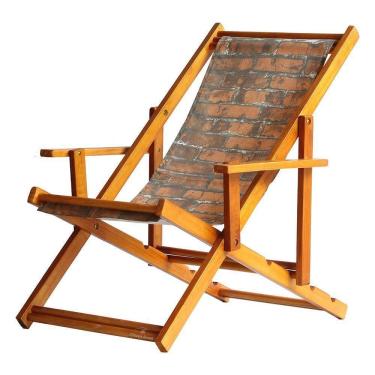 Imagem de Espreguiçadeira Preguiçosa Dobrável Mel Cb-tijolo