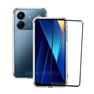 Imagem de Kit Capa Capinha case Para Poco C65 Case Anti Impacto Transparente + Película De Vidro