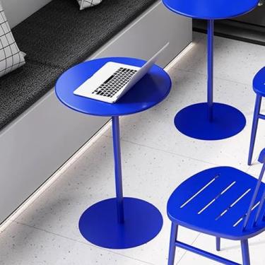 Imagem de Mesa de bar alta, mesa de jantar redonda, mesa de bar moderna com base estável para cozinha, sala de estar, varanda ao ar livre, mesa de destaque pequena para 2-4, seleção de modelo - economia de