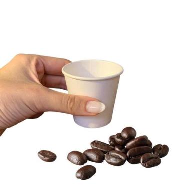 Imagem de Copo Papel Branco 110ml Biodegradável Térmico - 100un - Anders Pack