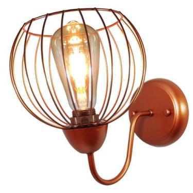 Imagem de Arandela Parede Aramado Tangerine Cobre garagem Corredor - CM GLASS - 