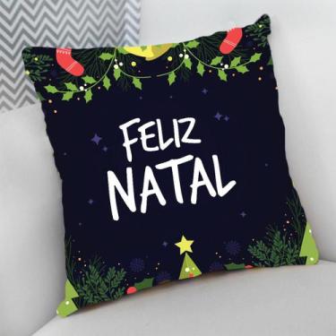 Imagem de Almofada Decorativa Personalizado Natal Boas Festas Final do Ano - Del