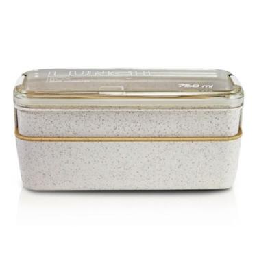 Imagem de Pote Marmita Ecológica de 2 Andares 750ml Jacki Design Bege