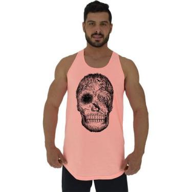 Imagem de Regata Longline Estampada Masculina MXD Conceito Florest Skull, GG, Ma
