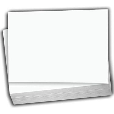 Imagem de Hamilco Papel grosso de cartolina branca - 10 x 15 cm em branco peso pesado 50 kg - pacote com 100