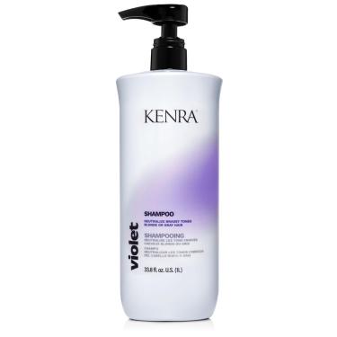 Imagem de Shampoo Kenra Violet elimina tons de latão, 1 litro, seguro de cor