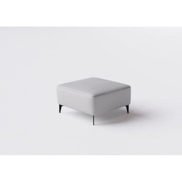 Imagem de Sofá Dream Box Moderno Puff 80cm Cinza com Courino Terracota - Rede Móveis