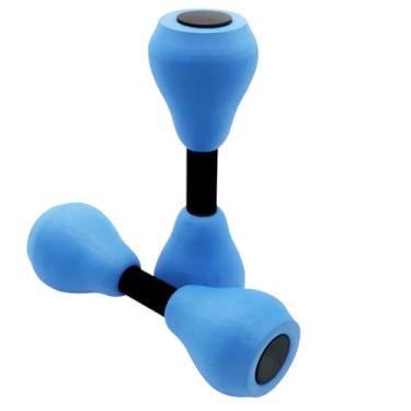 Imagem de Halteres aquáticos 2 peças de pesos de água EVA, equipamento de ginástica para exercícios aeróbicos, conjunto de pesos de mão para aeróbica e perda de peso, equipamento de resistência de piscina para