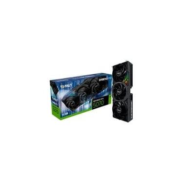 Imagem de Placa de Vídeo Palit RTX 5070 GamingPro NVIDIA GeForce, 12GB, GDDR7, ARGB SYNC EVO, G-Sync, Ray Tracing, DLSS 4 - NE75070019K9-GB2050A
