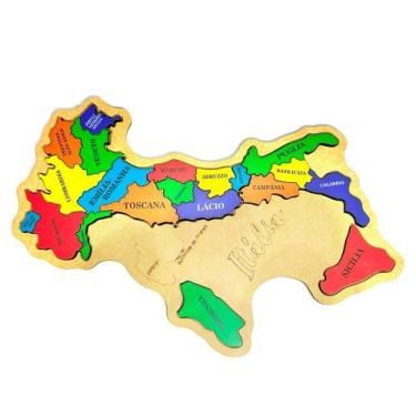 Imagem de Mapa da Itália Quebra-Cabeça Educativo - Thoth