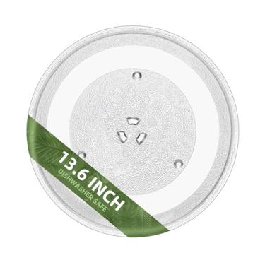 Imagem de Placa de Vidro para Micro-ondas Gemroom de 34,5 cm para Frigidaire 5304464116, Placa de Substituição para Micro-ondas de 345 mm, também compatível com GE WB39X10032