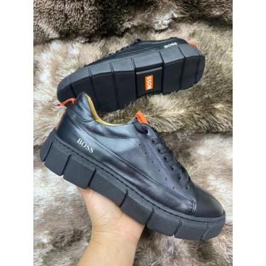 Imagem de Sapatênis HB Couro Legítimo Urbano Dinâmico Contempo Elevado Masculino