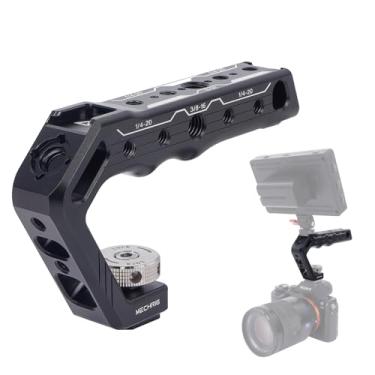 Imagem de Mechrig Alça de câmera Cold Shoe com pino ARRI e roscas triplas - Alça superior de alumínio CNC para DSLR/gaiola de câmera/monitor/microfone (carga de 15 kg) 62078