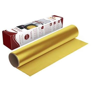 Imagem de Firefly Craft Lençol de vinil de transferência de calor regular | Vinil HTV | Vinil de ferro para Cricut e silhueta | Vinil de prensa térmica para camisetas – 30,48 cm x 50,80 cm, Mustard Yellow, 1 sheet, 1