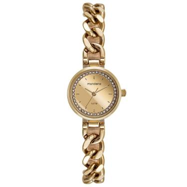 Imagem de Relógio MONDAINE feminino espelhado dourado 32613LPMVDE1