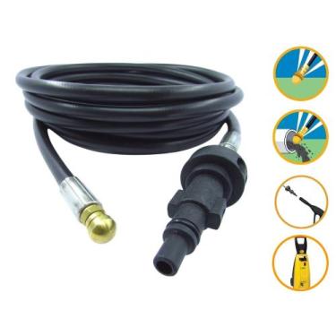 Imagem de Mangueira Desentupidora 15m Lavor Express Plus Lavadora - COMPATÍVEL L