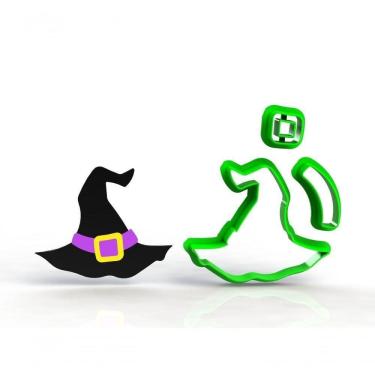 Imagem de Cortador Chapéu Bruxa Mod 2 Halloween