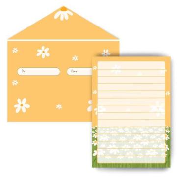 Imagem de Conjunto Papel de Carta + Envelope - Campo Margaridas - ATalDa Lojinha