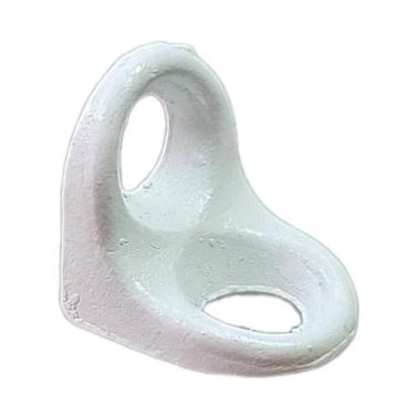 Imagem de Kit 100 Suporte Cantoneira Branca 02 Furos Fixação Móveis - Paraiso Fe