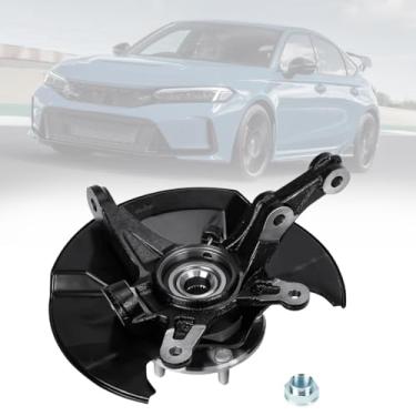 Imagem de Conjunto de junta de direção dianteira e cubo de rolamento de roda FIT 2006–2011 Honda Civic (exceto Si) lado esquerdo do motorista – Substitua 698-451, 44300SNA952, 44300TR0951