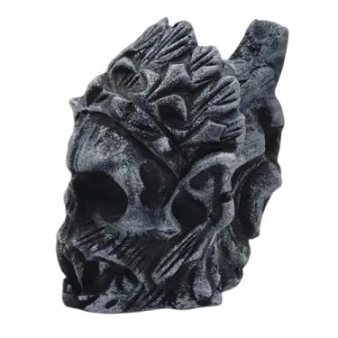 Imagem de Apito da Morte Asteca - Mais de 125 decibéis humanos gritos mais altos, apito asteca antigo para Halloween, Dia de Los Muertos, presentes exclusivos para fãs de terror e história (preto A)