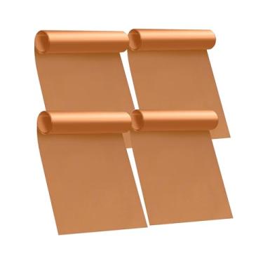 Imagem de Pacote com 4 forros de forno para parte inferior do forno, tapete de forno antiaderente grande resistente de 43 x 63 cm para fornos elétricos, a gás, torradeira e convecção - livre de BPA e PFOA, pode