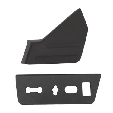 Imagem de Miriam Song Painel de cobertura de acabamento de assento e painel de caixa do interruptor de assento, para acessórios F150 2009 2014, aparência preta elegante (esquerda)
