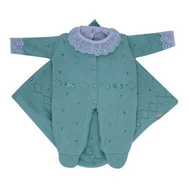 Imagem de Kit Maternidade Links e Body com Gola e Punho de Renda - Kowak, Verde,