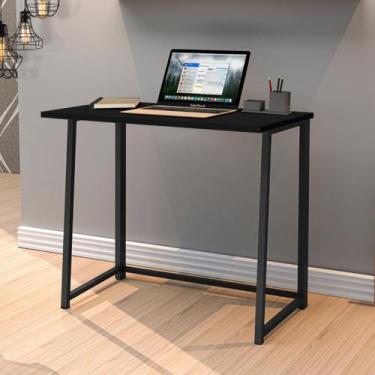 Imagem de Mesa para Computador Escrivaninha Dobrável Escritório Home Office Estu