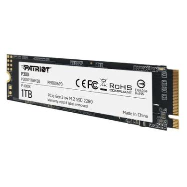 Imagem de SSD Patriot 1TB, M.2 Nvme Pcie 2100mb/s Leit - 1650mb/s Grav - P300p1tbm28