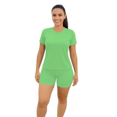 Imagem de Camiseta Feminina Manga Curta Dryfit Fitness Academia - Roger, M, Verd