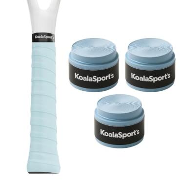 Imagem de Overgrip Esportivo Premium para Raquete de Tênis, Beach Tennis e Padel – Kit com 3 Unidades Antiderrapantes, Alta Absorção, Confortável, Durabilidade e Performance em Quadra KOALAECOM® (Azul)