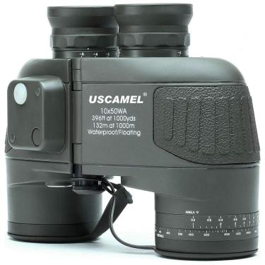 Imagem de Binóculos 10x50 com Bússola Telêmetro e À prova d, Visão 914 Metros, USCAMEL UW004, Preto