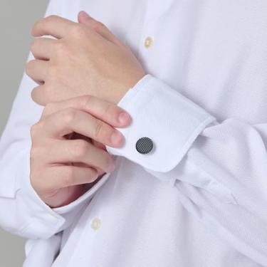 Imagem de Abotoaduras masculinas de aço inoxidável para homens bandeira americana/zircão/pai/geométrico/forma/música abotoaduras presentes de casamento de negócios para ele, One Size, Aço inoxidável, Sem Pedra