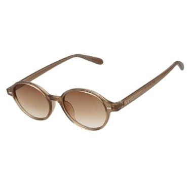 Imagem de Óculos de Sol Oval Premium Blogueira Virginia Classico Tendencia UV400 Unisex Feminino Masculino - Modelo Kyle - Cacife Brand (Nude)