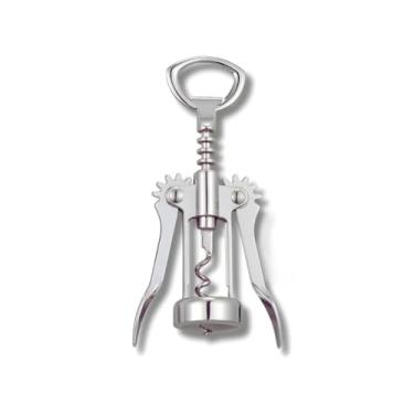 Imagem de Saca Rolha de Vinho Premium em Aço Inox – Abridor de Garrafa Manual Reforçado, Design Ergonômico e Durável para Uso Doméstico e Profissional