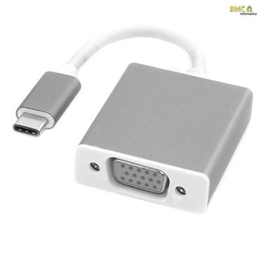 Imagem de Adaptador Conversor Type-c Para Vga Femea