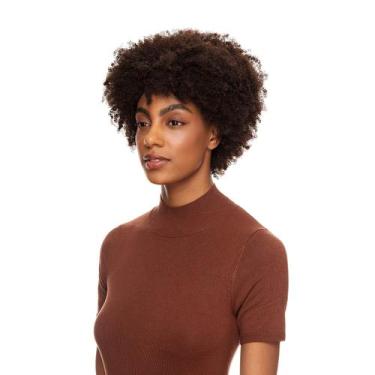 Imagem de Peruca Cabelo Natural Cacheado 20cm Textura Kinky De Benguela 170g, Ca