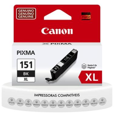 Imagem de Cartucho CLi151XL Original Canon Preta Compatível iP7210 iP8710 iX6810