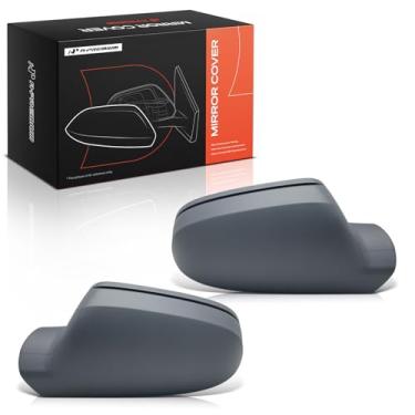 Imagem de A-Premium 2 peças de tampas de espelho retrovisor do lado do motorista e do passageiro - Compatível com Audi A4, S4, A5, A4 Quattro, A5 Quattro, S5, RS5 - Cinza preparado, com orifício de seta, com