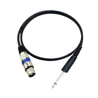 Imagem de Ysyqkn Cabo de áudio XLR Fêmea para Conector de 6,35 Mm (1/4") com Som Balanceado de Alta Qualidade, Ideal para Guitarra, Microfone E Transmissões Ao Vi