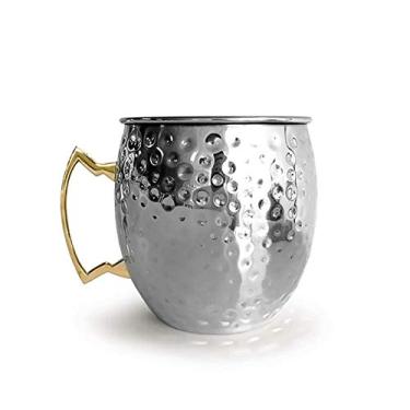 Imagem de GNHGDFFDF Balde de gelo, balde de gelo - balde com alças de transporte, balde de gelo de aço inoxidável escovado com caixa de presente