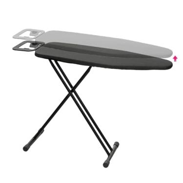 Imagem de Tábua de passar roupa de viagem | Tábua de passar a ferro de mesa dobrável, design compacto de manga almofadada, economia de espaço, roupa de lavanderia para viagem, dormitório, apartamento, faculdade