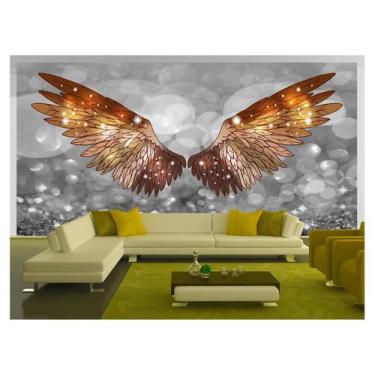 Imagem de Papel De Parede 3D Arte Asas Selfie Insta Cores 3,5M Tra292 - Você Dec