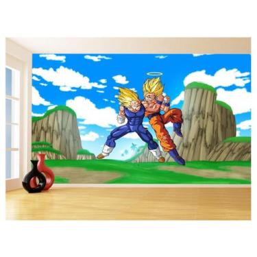 Imagem de Papel De Parede Dragon Ball Goku Vegeta Anime 3,5M Dbz503 - Você Decor