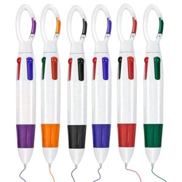 Imagem de Canetas de tinta | Material escolar colorido retrátil | Canetas esferográficas | para escritório, anotações, desenho artístico, estudo, adolescentes, crianças, professores, estudantes, aniversário