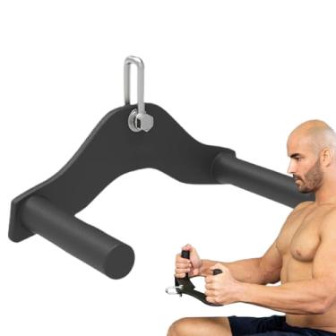 Imagem de Acessório de barra Lat – Acessório de cabo de alça suspensa, tríceps traseiro, acessórios de ginástica resistentes, alça de exercício de aço para homens, mulheres e sistema de polia